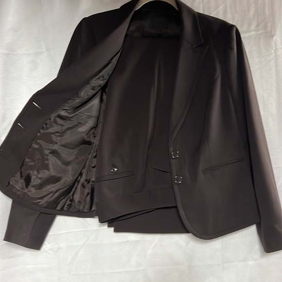 The Limited Dark Brown Blazer size 12 WITH matching pant, size 10R, 32” inseam - Picture 2 of 4
